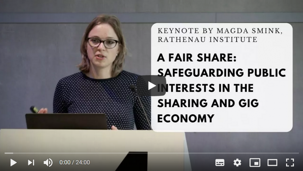 A fair share safeguarding public interests in the sharing and gig economy