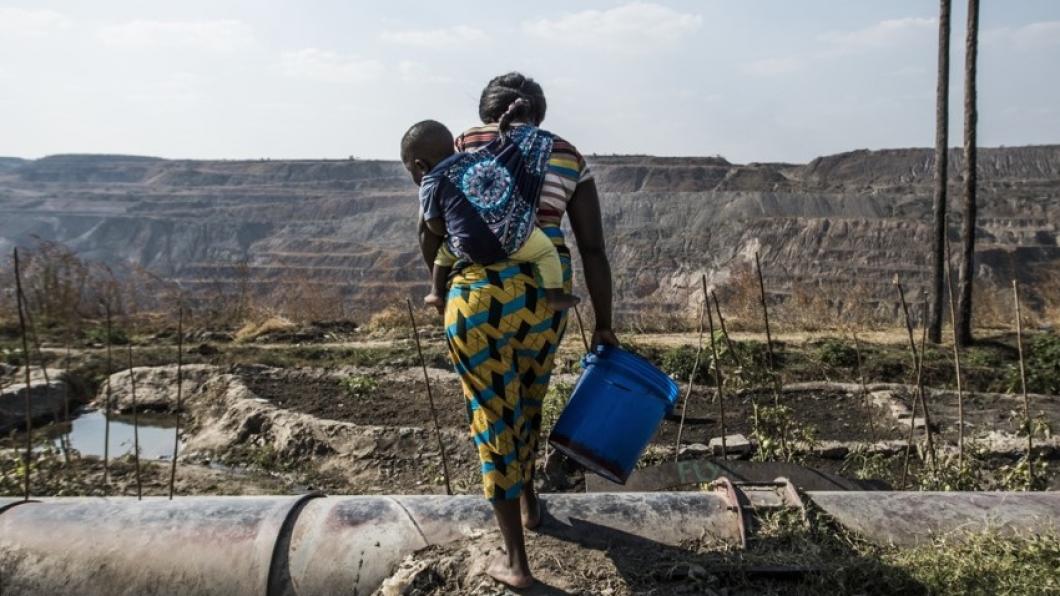 Vrouw in de Zambiaanse Copperbelt