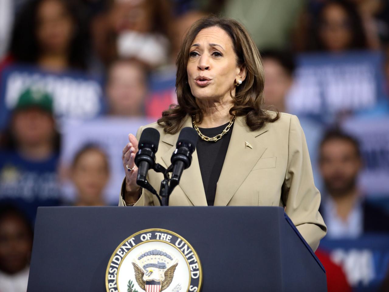 Vicepresident en presidentskandidaat Kamala Harris.